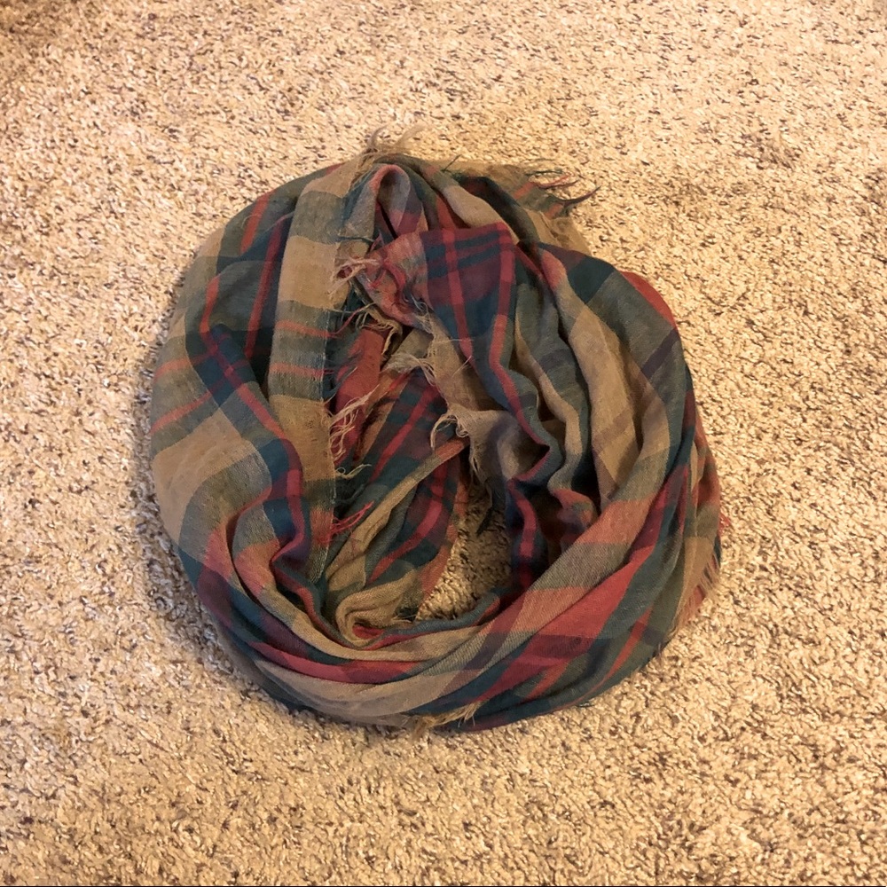 Infinity Plaid Scarf